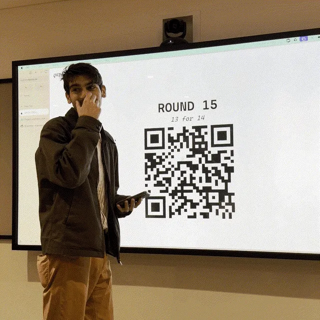 Me laughing in response to Maxime