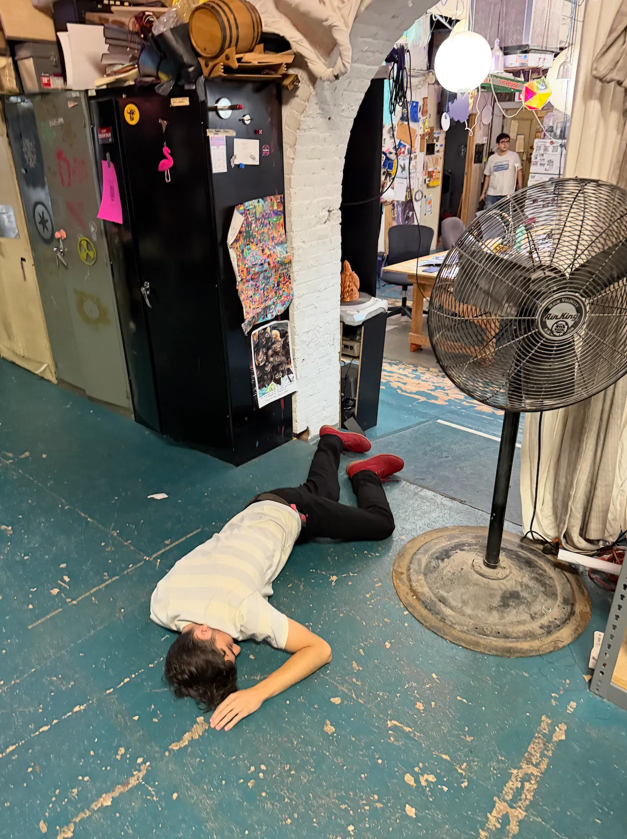 Me lying on the floor